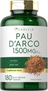 Carlyle PAU D'Arco Capsules Silencio 1500mg Silencio 180 Conde ← No GMO, Gluten Free ← Herbal Supplement
