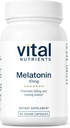 Nutrientes vitales Melatonin 10mg ← Vegan ← Suplemento del sueño para apoyar el ciclo natural del sueño del cuerpo* ¦ Gluten, Dairy, Soy Free ← 60 Capsules