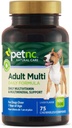 Petnc Natural Care Adult Multi Chewables (75 Cuenta), Daily Dog MultiVitamin & Multimineral Support, Incluye Zinc, Magnesio &amp; Más, Asistencias Salud general, Para perros 1+ Año, Liver Flavor