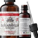 Sarsaparilla Tintura, Extracto de Sarsaparilla Orgánica (Smilax Medica) Bota seca, No GMO en Glice vegetal orgánica prendida en frío 2 oz, 670 mg