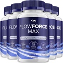 (5 Pack) FlowForceMax Soporte de próstata cápsulas - Flow Force Max Pills Suplemento, máxima fuerza, nueva fórmula multivitamínica mejorada, FlowForceMax Reseñas, 300 cápsulas