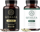 Qualia Life Sciences Bundle Qualia Mind & Qualia NAD+ Top Brain Supplement Capsule for Memory, Focus, and Concentration, Can Boost NAD+ Niveles hasta 50%