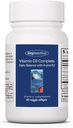 Allergy Research Group Vitamin D3 Complete - Vitamina D3 y K2 Suplemento, Daily Balance, con Vitamina A, DeltaGold Tocotrienols, High Potency, Veggie Softgels - 60 Cuenta