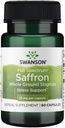 Swanson Full Spectrum Saffron (Whole Ground Stigmas)-Herbal Supplement Promoting Natural Mood Support & Stress Management - Organic Spanish Saffron Supplement-(60 Veggie Capsules, 15mg Each)