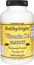 Orígenes saludables Vitamina D3 Potencia máxima 10,000IU 360 Softgels, Total de 2 paquetes