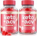 Paquete de 2 Ketofit Advanced Formula for Weight Loss - Premium Keto ACV Fórmula, Natural Blend of Keto + ACV Into A Gummy, Original Keto Fit Gomitas for Everyday Wellness (120 Gummies)