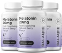 Balancebreens Melatonin 20mg Tablas rápidas de disuelve - Alta potencia, Actuación rápida, Asistencia para el sueño natural – Ayudas para el sueño para adultos – Fórmula libre de drogas, Fórmula libre de drogas – 120 pastillas para dormir