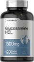 Horbäach Glucosamine HCL ANTE 1500mg Silencio 120 Caplets Silencio Non-GMO and Gluten Free Supplement