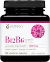 Teoría B12B6 - Vitamina Vegan B6 &amp; Vitamina B12 - Ofertas Cerebro Salud, Energía &amp; Apoyo Inmunitario* - Lechería, Soy &amp; Gluten Gratis - 60 cápsulas vegetarianas