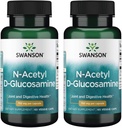 Swanson N-Acetyl D-Glucosamine - Suplemento Natural Promoción de Juntas Apoyo " Salud Gastrointestinal - Fórmula Natural Apoyando el cartílago saludable - (60 cápsulas vegetales, 750 mg cada uno) (2 Pack)