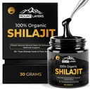 Puro Shilajit Resin con ácido Fulvic - Himalayan Shilajit para Hombres &amp; Mujeres con 85+ Trace Minerals - Apoya Metabolismo - Bone Health and Immune System - 500mg - 60 Servings - 30g Jar
