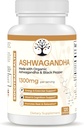 Ashwagandha con Black Pepper para la absorción mejorada - Certified Organic, Non-GMO, Gluten-Free - Supports Mood and Energy, Supports Rest and Relaxation - 120 Vegan Capsules