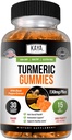 Kaya Naturals Suplementos Turméricos Gummies - Pura Naturaleza Turmérica Curcumin -Turquía Ginger Gummies - 30 Conde Gummy - Turmérico con Black Pepper Extract