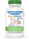 DrFormulas Nexabiotic Probiotics for Cats Powder ← Treats Diarrhea for Pets with Saccharomyces Boulardii Lactobacillus Acidophilus, Best Probiotics Supplement for Digestive Health 30 Capsule