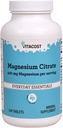 Citrato de Magnesio Vitacost - 400 mg - 240 Tabletas