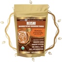Alimentos medicinales Reishi Mushroom Powder - Potencia más alta, Full-Spectrum, Soothing, Anti-Stress, Para Smoothies " Té, Orgánica, Vegan, No Gluten-Free (100 porciones)