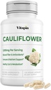 Orgánica Cauliflower Superfood Veggies Powder Suplemento - Natural Sulforaphane, Vitaminas, Minerales para la Digestión, Energía, Apoyo Antioxidante - 120 cápsulas vegetales, No GMO, Libre de gluten