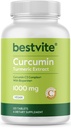 Curcumin 1000mg (Turmeric)(120 Tablets) Fabricado con Curcumin C3 Complejo " Bioperina - Estándarizado a 95% Curcuminoides - Vegan