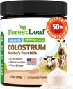 ForestLeaf Colostrum Powder 50% IgG Alta concentración pura, Grass Fed Colostrum Suplemento para Gut Health, Immune Support and Muscle Recovery, Bovine Colostrum for Humans, Unflavored, 45 Servings