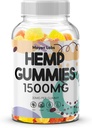 Hemp Gummies Advanced Extra Strength Infused Natural Organic Hemp Oil Bloom Vegan Adult Edibles Hombre L-Theanine Ashwagandha Sugar Made in USA