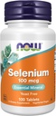 AHORA Suplementos, Selenium (L-Selenomethionine) 100 mcg, Minerales Esenciales*, 100 Tabletas