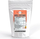 Mag Defense Powder Ø Orthomolecular Dose of Magnesium 200 mg como Magnesium Glycinate Chelate tención Pure, Corn Free, " GMO-Free ← Fruit Punch Flavor ← 60 Servings