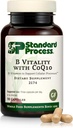 Standard Process B Vitality with Coq10 - Cellular Health Supplement with Biotin, Vitamin B12 & Folate - Vegan, Gluten-Free " Non-Dairy - 90 Capsules (30 Servings)