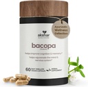 AKSHAR Ayurveda - Bacopa 500mg Brahmi Suplemento, Rejuvenate System, Bacopa Pills to Support Cognitive Function for Adults, Vegan Cruelty Free Bacopa Monnieri (60 Conde)