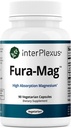 InterPlexus Fura-Mag - Magnesio altamente biodisponible con vitamina B6 - Gratuito de gluten, libre de lácteos, libre de soja - 90 cápsulas (90 piezas)