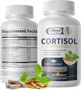 Suplementos de Cortisol para Hombres, Alta Cortisol Reductor, Gerente, Detox, Bajo y Control, con Magnesio, Ashwagandha,Rhodiola, L-Theanine para Mood,Focus,Sleep