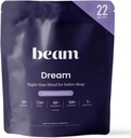 Beam Dream Sleep Powder, L-Theanine, Apigenin, Reishi y Magnesium, Third Party Tested Natural Sleep Aid &amp; Sleep Supplement for Deep Sleep, Relaxation and Recovery, Natural Sleep Support, 22 Servings