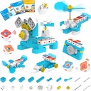 WhalesBot A1 Coding Toy for Kids, Building Block Robot, Fun STEM Juguete con control magnético y bloques de sensores, codificación sin pantalla con 3 libros guía para niños 3-6