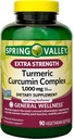 Spring Valley Extra Strength Turmeric Curcumin Complex Soft gels Suplemento dietético, 1,000 mg, 90 Conde