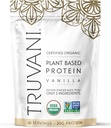 Truvani Vegan Pea Protein Powder Silencio Vanilla Silencio 20g Orgánica Planta Basada Proteína Silencio 10 Serviciones Silencio Keto Silencio Gluten &amp; Dairy Gratis Silencio Bajo Carb Silencio No Añadido Sugar