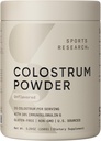 Sports Research® Bovine Colostrum Powder – Easy to Mix, Single Ingredient Superfood – Immunity Support " Gut Health w/IgG Anticudies - U.S. Sourced · Non-GMO · Gluten Free - 75 Servings (Unflavored)