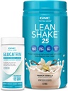 GNC Total Lean GlucaTrim - 120 Capsules (60 Servings) + GNC Total Lean ← Lean Shake 25 Protein Powder ← High-Protein Meal Replacement Shake ← French Vanilla tención 16 Servings