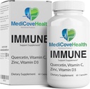 Ivory Caps Immune Support: Quercetina, Vitamina C, Zinc, Vitamina D3