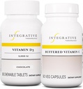 Terapéutica Integrativa Agrupación con vitamina C 1000 mg, 60 cápsulas " Vitamina D3 125 mcg, 90 chewables - Vitamina C amortiguada para soporte antioxidante* - Vitamina D3 para apoyar la salud*