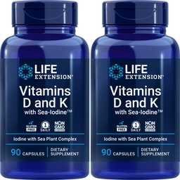 Vitaminas D y K con hielo marino, 90 cápsulas