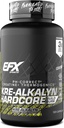 EFX Sports Kre-Alkalyn Hardcore  Thermogenic pH Correct Creatine Monohydrate Pill Supplement TEN Energy &amp; Strength Pre Workout ← 40 Servings, 120 Capsules
