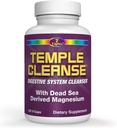 Temple Cleanse 120 Capsules ¦ Oxygen & Dead Sea Magnesium Colon Cleanse Detox, Fast-Acting Constipation Relief, No Gas/Bloating, Vegan Gluten-Free Digestive Cleanse, Gentle on Stomach for Women &amp; Men