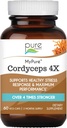 PURE ESSENCE LABS MyPure Cordyceps 4X Mushrooms - Cordyceps concentrados Mushroom Powder Suplementos para el sistema inmunológico, respuesta al estrés, rendimiento físico y mental - 2 meses de suministro