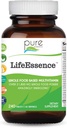 PURE ESSENCE LABS LifeEssence Multivitamínico para Mujeres y Hombres - Suplemento Natural Herbal - Vitamina D, Vitamina D3, Vitamina B12, Biotina con Alimentos Integrales (240 Tabletas)
