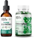 Wild " Organic Cilantro Tincture 2 fl oz " Chlorophyll Gummies