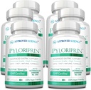 Pyloriprin - Apoyo Digestivo Avanzado para una estomacha saludable - Zinc L-Carnosine, Probiótico, Broccoli Sprout, Deglycyrrhized Licorice - 360 cápsulas - seis meses de suministro - Vegan