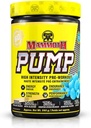 MAMMOTH PUMP – Pre Workout Powder, Bombas Superiores del Musculo, Aumentar la Fuerza " , Suplemento de Energía Explosiva " , Concentración Acelerada, Recuperación Rápida, Reducida Soreness (60 Servas, Azules