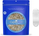 Capsuline Size 1 Empty Gelatin Capsules, Clear - 1000 Count TENIDO Gluten Free, Kosher, Non-GMO Certified TEN Pure Bovine Pill Caps for DIY Supplement Filling