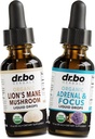 Lions Mane Mushroom &amp; Adrenal Drops - Organic Lion's Mane Mushroom Liquid Tincture " Adrenal and Focus Supplement Drops, Fog, Brain Health Supplements - Organic Lions Extract Cortisol Support