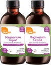 Zahler Magnesium Liquid Super-Strength Magnesium Muscle Calming Support, 4 FL OZ. Sin sabor. (2 Pack)