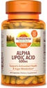 Sundown Alpha Lipoic Acid 600mgm, 60 Cuenta